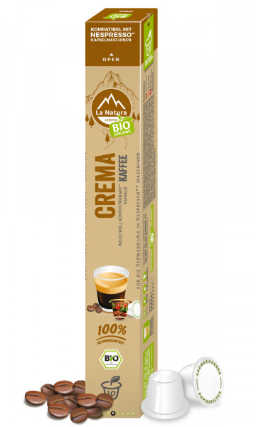 Crema BIO - 10 Kaffeekapseln