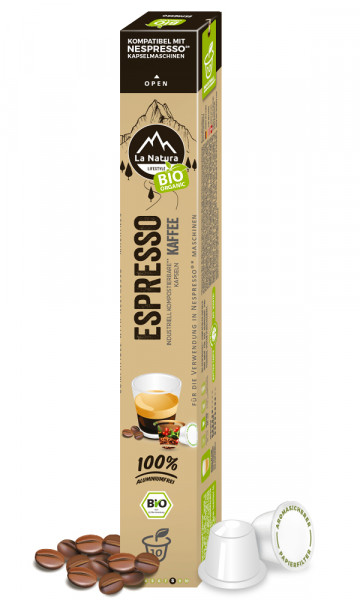 Espresso BIO - 10 Kaffeekapseln