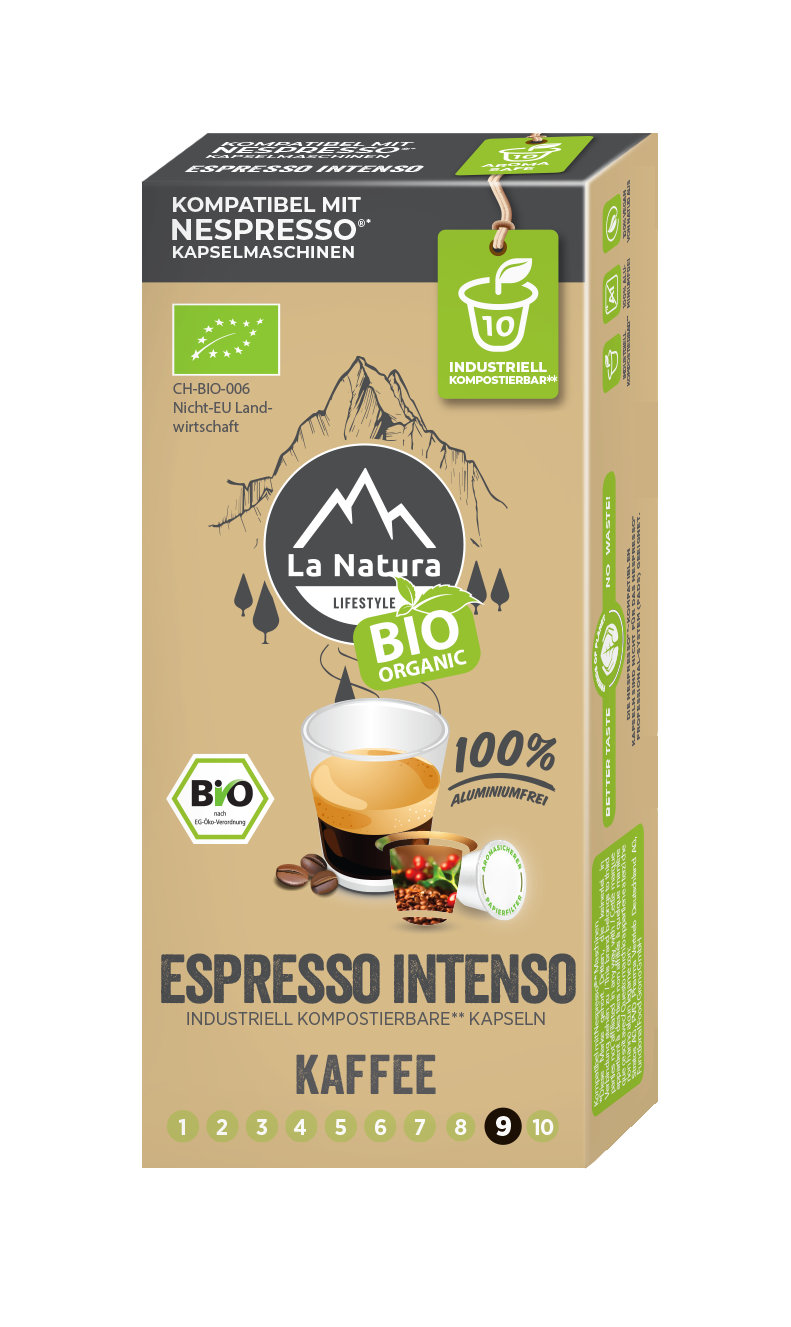 La Natura Lifestyle BIO Espresso Intenso 10 kompostierbare